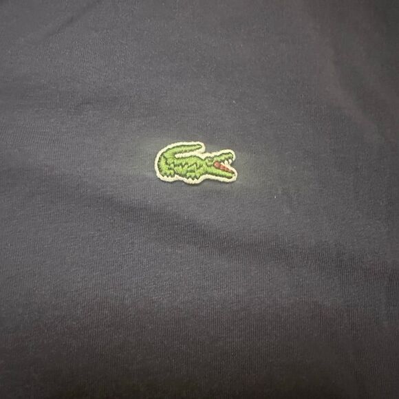 Lacoste Pima cotton t shirt navy 9 - Picture 2 of 7